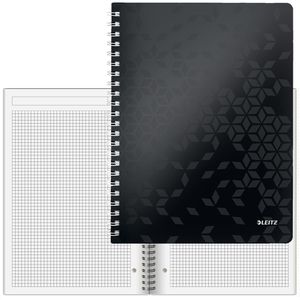 Leitz Collegeblock 4638-00-95, WOW, A4, Rand rundum 80 g/m² 80 Blatt mit Kopfzeile kariert