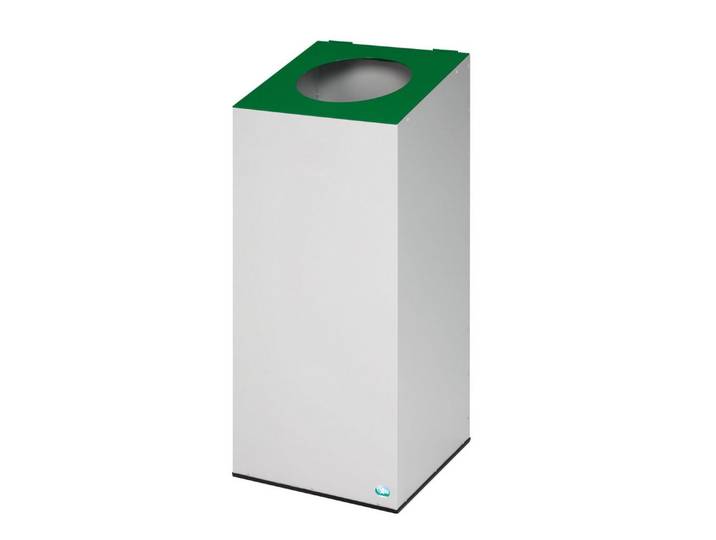 PROREGAL® Mülleimer Robuster Wertstoffsammler runder Öffnung 100L 89x38x38cm Smaragdgrün