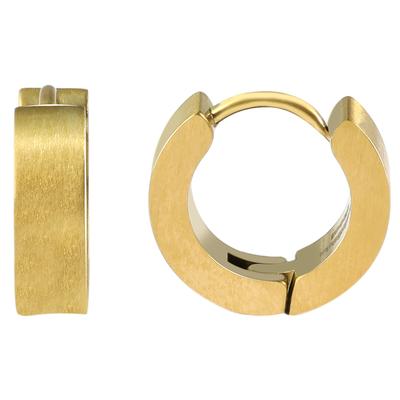 Paar Creolen ADELIA´S "Ohrringe – Creole aus Edelstahl", Damen, Gr. Unisex, Edelstahl, gold, Ohrringe, Ideal zum Verschenken – schlicht und stilvoll