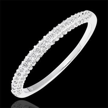Edenly Trauring Myriade - 375er WeiÃŸgold und Diamanten