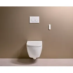 Geberit AquaClean Alba Dusch-WC spülrandlos 146350011 weiß KeraTect, Komplettanlage
