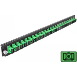 Delock Glasfaser-Spleissboxpaneel, Server Zubehör, Grün, Schwarz