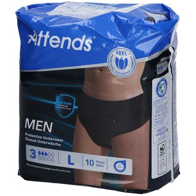 Attends Men Protective Underwear 3 L 10 St Beutel