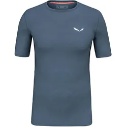 Salewa, Herren, Funktionsshirt, Cristallo Warm Alpine Merino Responsive Kurzarm Baselayer (54, XXL), Blau, 54, XXL