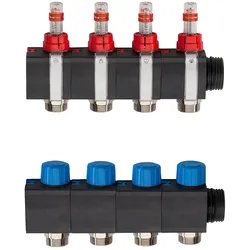 Schlüter Systems BEKOTEC-THERM-HVP Heizkreisverteiler 4-fach Vor- und Rücklaufmodule für Kunststoffverteiler Set, bestehend aus Vor- und Rücklauf.