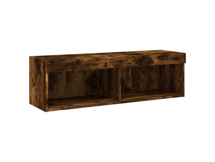 Meuble tv multimédia étagère 100 x 30 x 30 cm marron