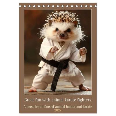 Great fun with animal karate fighters (Desk Calendar 2027 DIN A5 portrait), CALVENDO 12 Month DeskCalendar
