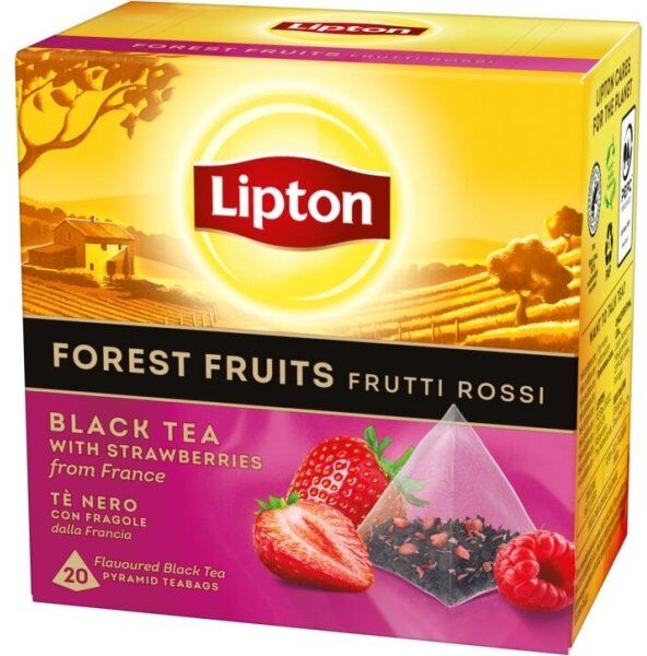 Lipton Sort Te M. Forest Fruit, 20 Breve