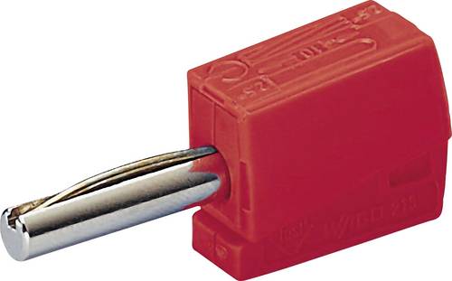 WAGO Bananenstecker Stecker, gerade Stift-Ø: 4mm Rot