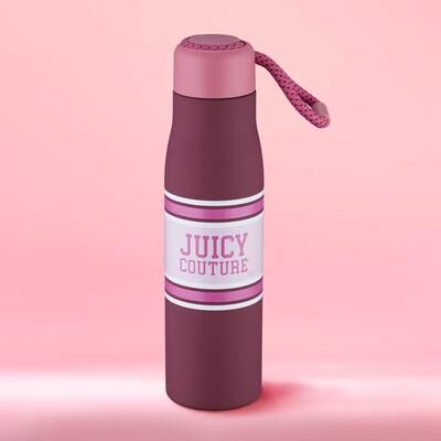 Juicy Couture Luxe Loop Hydration Stainless Steel Tumbler With Woven Loop Handle