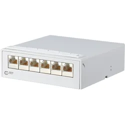 Metz Connect E-DAT C6 6x8(8) Flush Mounting Distributor, Server Zubehör, Grau