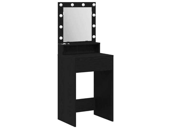 SARA@Meuble cosmétique/ Coiffeuse - KENNETH - Chêne noir 50 x 41 x 135 cm Bois d'ingénierie HO95177