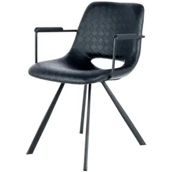 Kayoom Stuhl Arleyne 600 2er-Set Schwarz