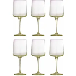 Bloomingville - Luciana Wine Glass - Purple, Weingläser, Gold, Transparent