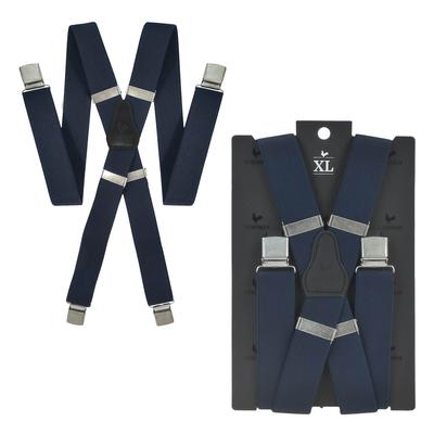 Sir Redman Hosenträger Herren extra lang für Männer mit Bauch XL – dunkelblau