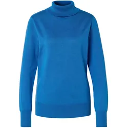 Tchibo - Feinstrick-Rollkragenpullover - Damen - Gr. S - blau