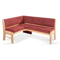 Komfort & Wohnen Eckbank Toledo Stoff Rot Bordeaux