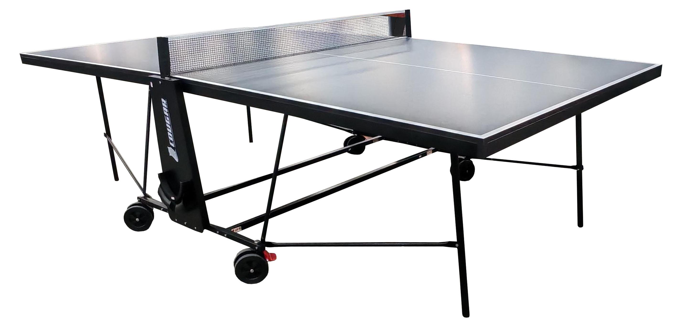 Cougar Tischtennisplatte Plus 2800 Indoor, klappbar, Grau - inkl. Netz