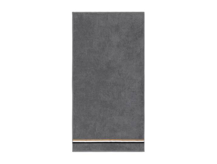 Hugo Boss Duschtuch, Grau, Textil, Uni, 70x140 cm, Heimtextilien, Badtextilien, Duschtuch