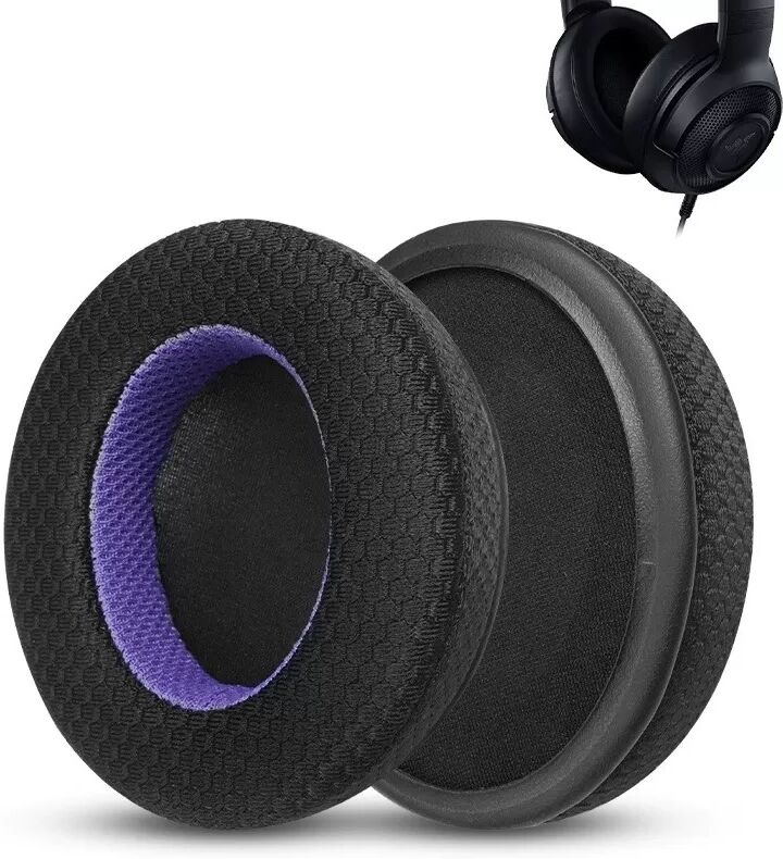 INF Ersatz-Ohrpolster für Razer Kraken X Kopfhörer - Schwarz/Lila