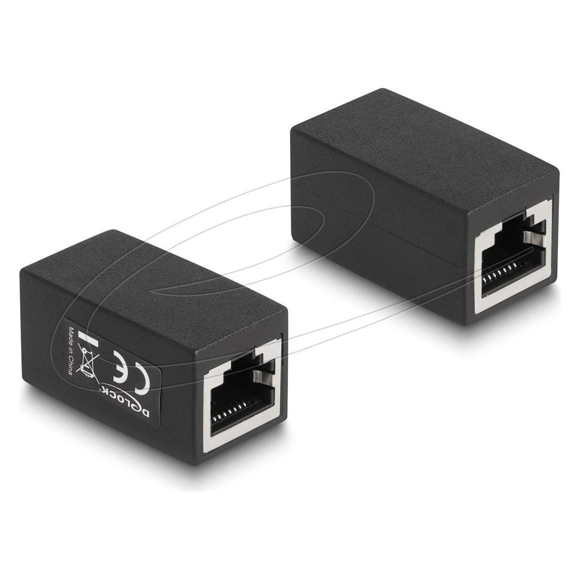 Delock Adapter RJ45 Buchse zu RJ45 Buchse Cat.6 (Netzwerk Kupplung) (88003)