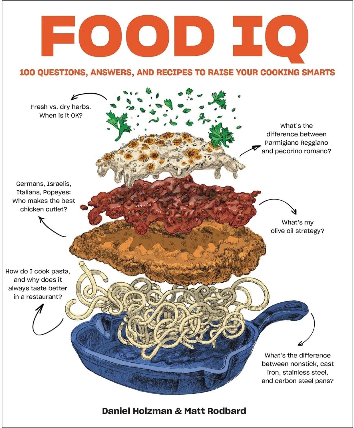 Harper Wave Food IQ: 100 Questions, Answers & Recipes by Daniel Holzman & Matt Rodbard - Award-Winning Hardback Cookbook for Home Cooks, New