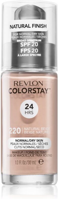 Revlon Cosmetics ColorStay™ SPF 20 Langtidsholdbar foundation til normal til tør hud Skygge 220 Natural Beige 30 ml