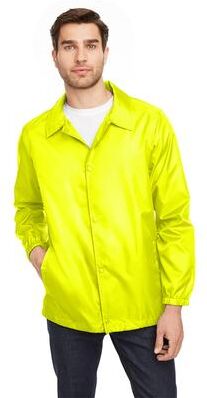 Team 365 TT75 Zone Protect Coaches Jacket in Safety Yellow size 3XL   Polyester