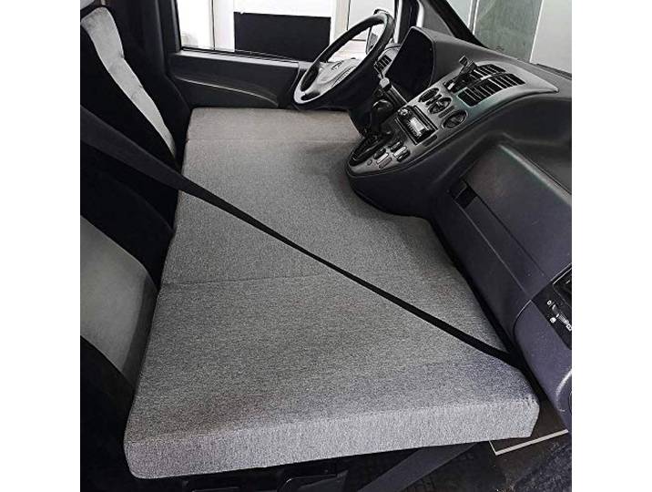 KFoam.es KFOAM Klappmatratze für Vorderbett, Camper für Mercedes Vito W638, Grau (1996-2003), Polyester, einfach