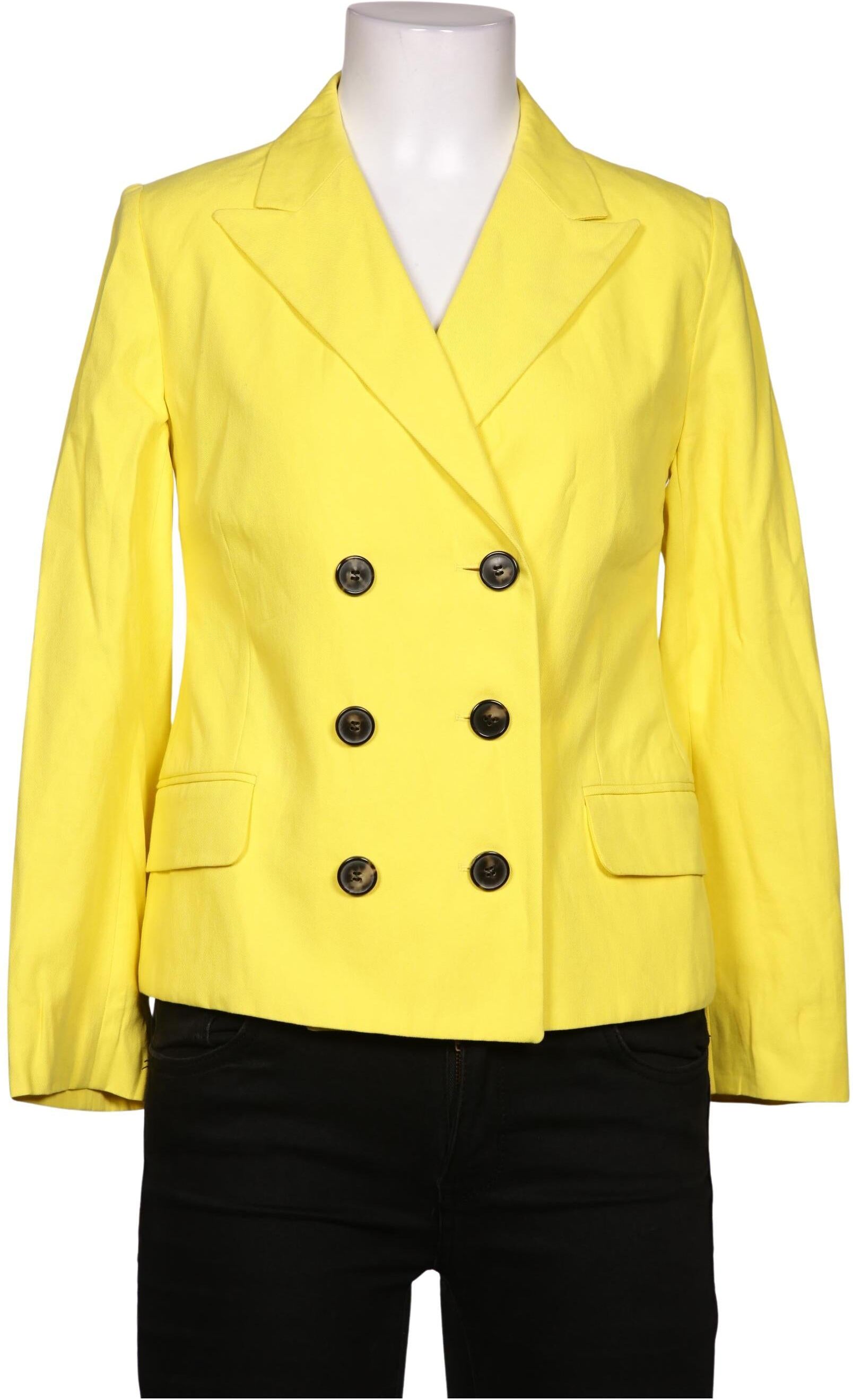 Dries van Noten Damen Blazer, Gelb, Gr. EU 36 (FR 38), Viskose / Baumwolle - Second Hand