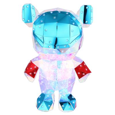 GLOBO LIGHTING Tischleuchte "BRONDAR", bunt (klar), H: 31cm, 1 Stk., Leuchten, Tischlampe Nachttischlampe Deko-Tischleuchte Schlafzimmer, Tischleuchte