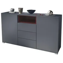 SIDEBOARD Skadu Bordeaux Hochglanz