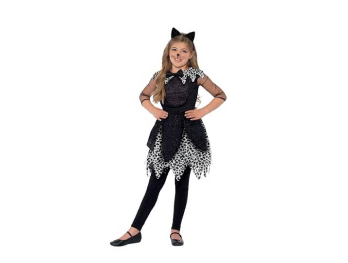 Smiffys Deluxe Midnight Cat Costume, Black