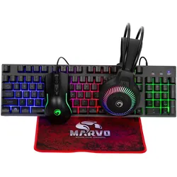 Marvo Beute 40 (Eng. Int., Kabelgebunden), Tastatur, Mehrfarbig