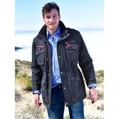 Allwetterjacke MARCO DONATI, Herren, Gr. 50, blau (marine), 100% Polyester, unifarben, Jacken