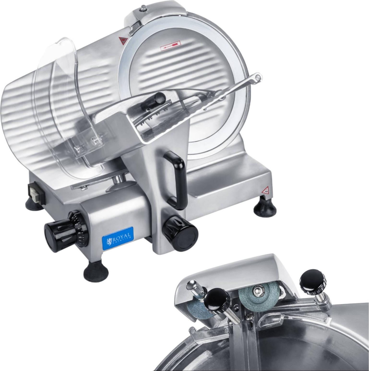 Elektrische Aufschnittmaschine für Aufschnitt und Käse PRO 250mm