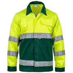 Arbeitsjacke FLUO-GELB Größe M 5 Taschen High Visibility VITO