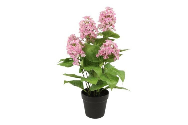 Countryfield zijden Hydrangea L plant roze, 60 cm