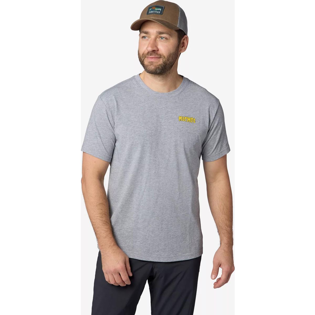 Marmot Marty Goggles Tee Short Sleeve grey heather (007) S M17357-007-S