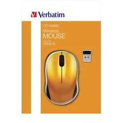 Verbatim Go Nano Maus Büro Beidhändig RF Wireless 1600 DPI