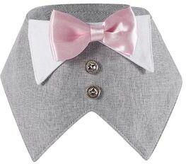 Uplifted Finds Elegant Gala Pet Tuxedo Bandana With Bow Tie b l