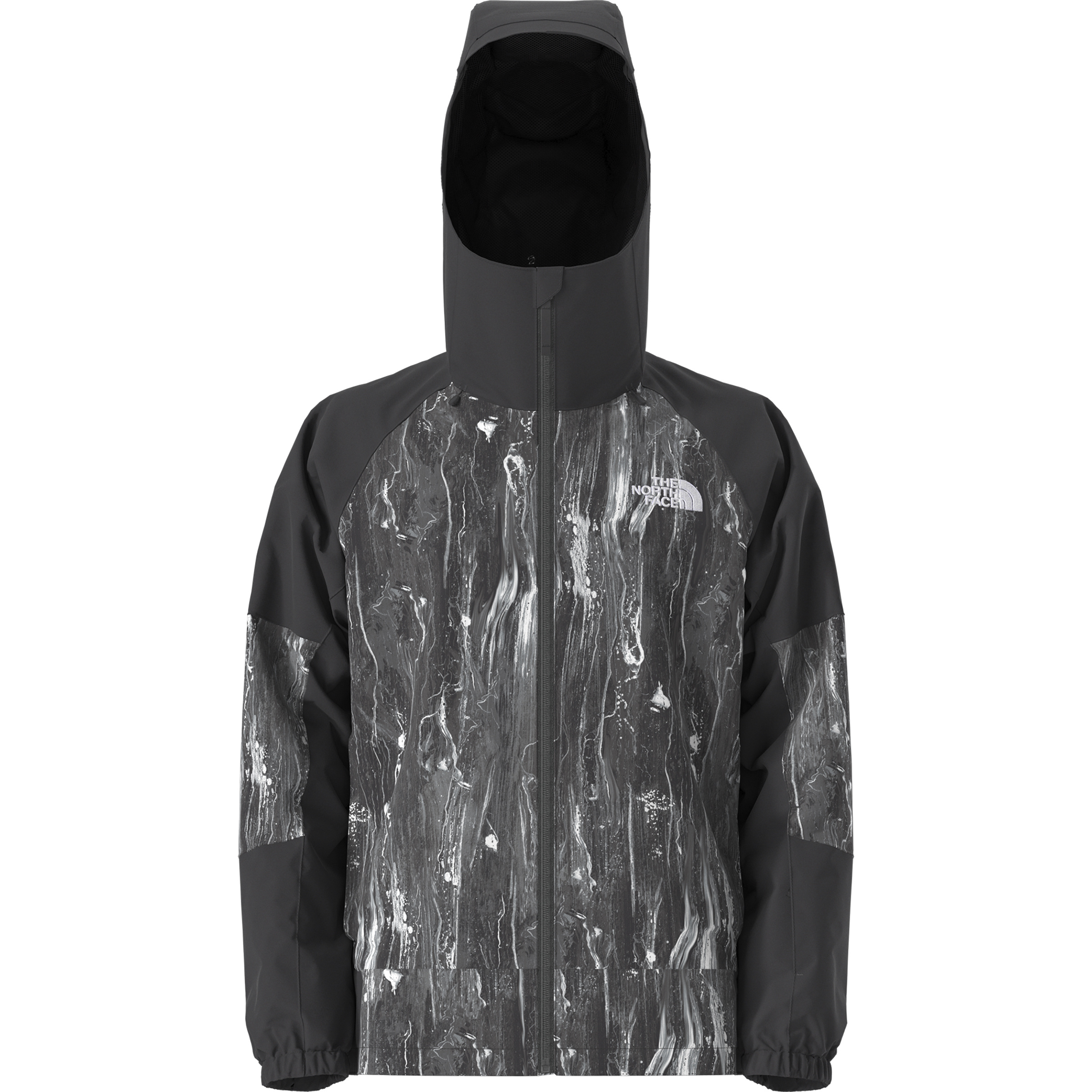 The North Face Slider Print Herren Regenjacke schwarz Größe M Skifahren Wasserdicht Wasserabweisend