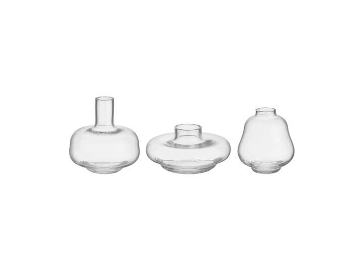 Kosta Boda Vase Kappa lot de 3 Transparent