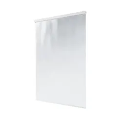 Halb-Kassette Duschrollo milky drops 80x240 cm Sondermaß EXTRA SCHMAL Duschvorhang