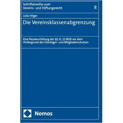 Die Vereinsklassenabgrenzung, Fachbücher von Julia Hilger