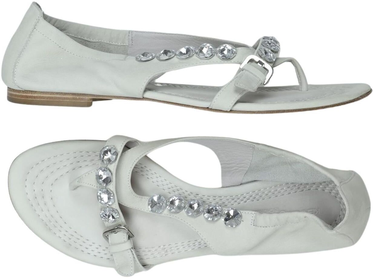 Kennel & Schmenger Damen Sandalen, Weiß, Gr. EU 41, Leder - Second Hand