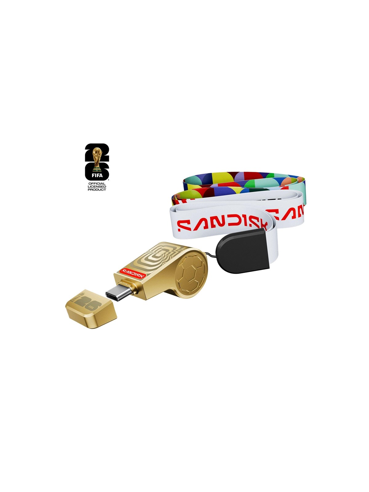 SANDISK - FIFA World Cup 2026 (Gold Edition) - USB flash drive - 128 GB - 128GB - USB-Stick