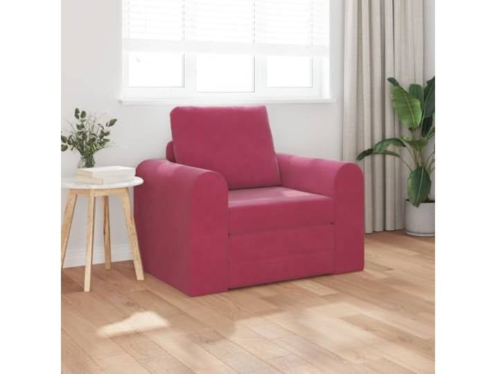 HEFZGDB Boden-Sofa-Bett 2-in-1 Weinrot 98x71x83 cm Samt Modernes Design Vielseitige Nutzung Robuster Holzrahmen Hochwertiger Polyesterbezug Bequeme Sitzgelegenheit Flexible