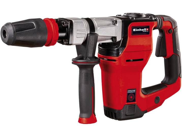 Einhell Marteau Démolisseur TE-DH 12 (1050 W\, Fréquence de Frappe : 4100 trs/min\, \, Câble : 400 cm\, Mandrin SDS Max\, Livré en Coffret avec Burin Pointu et Burin Plat)