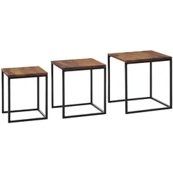 Beistelltisch (LBH 40x40x42 cm) - braun - LBH 40x40x42 cm